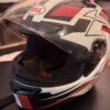 Bell Motorcycle Helmet - Size: M 57-58 CM - Beautiful Red, Black & White