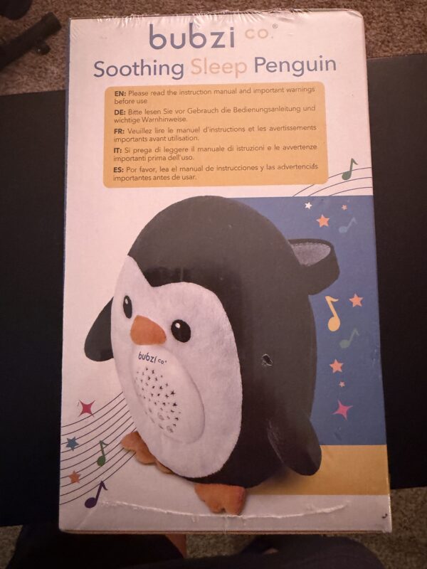 IMG_1657 bubzi co. Soothing Sleep Penguin Plush Baby Sleep Soother w/ Starlight Projector